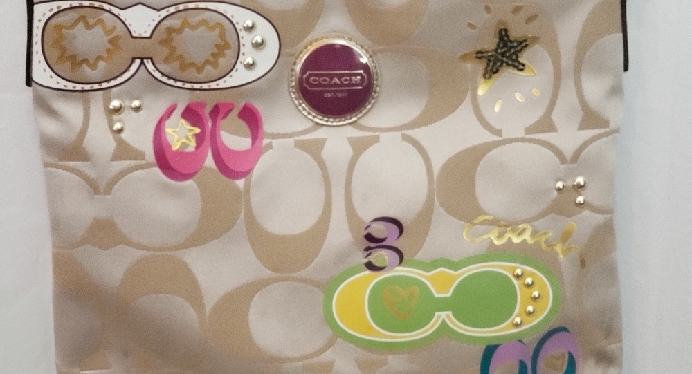 Coach Signature Applique File Bag